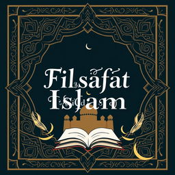 An elegant and thought-provoking book cover for 'Filsafat Islam'