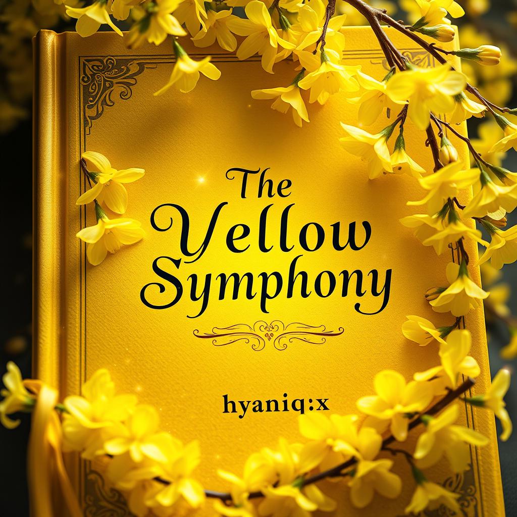 A stunning book titled "The Yellow Symphony" featuring a magical and enchanting design