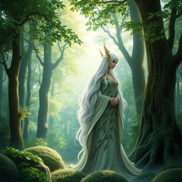 A captivating book cover for volume one, featuring two elegant white-haired elves standing gracefully