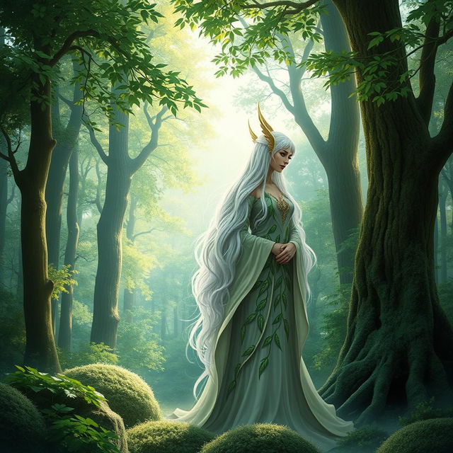 A captivating book cover for volume one, featuring two elegant white-haired elves standing gracefully