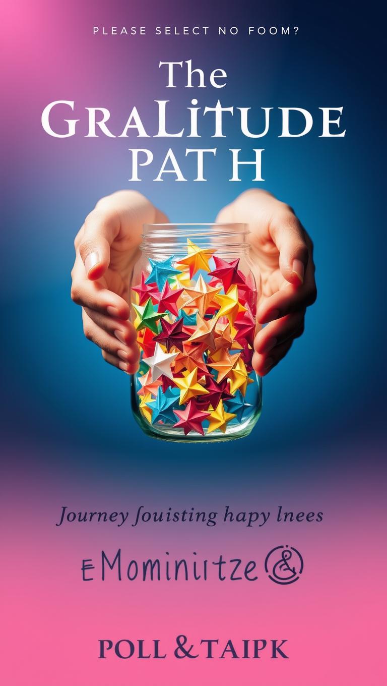 A book cover design featuring the title "The Gratitude Path" prominently displayed at the top