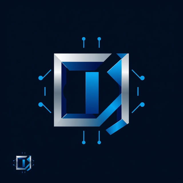 A modern and sleek logo design that represents a technology company
