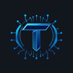A modern and sleek logo design that represents a technology company