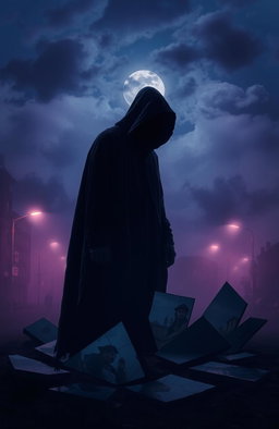 A mysterious and atmospheric scene reflecting the theme of lost identity