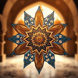 A beautiful and intricate eight-pointed star design, inspired by various architectural structures