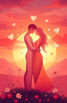 A beautiful illustration of redamancy, symbolizing unconditional love