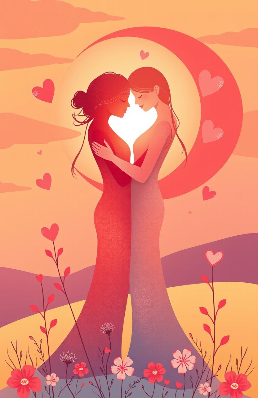 A beautiful illustration of redamancy, symbolizing unconditional love