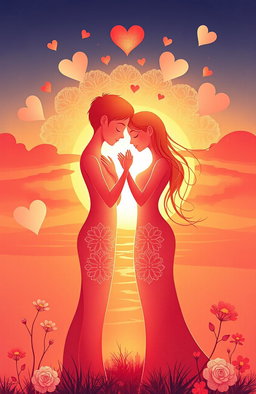 A beautiful illustration of redamancy, symbolizing unconditional love