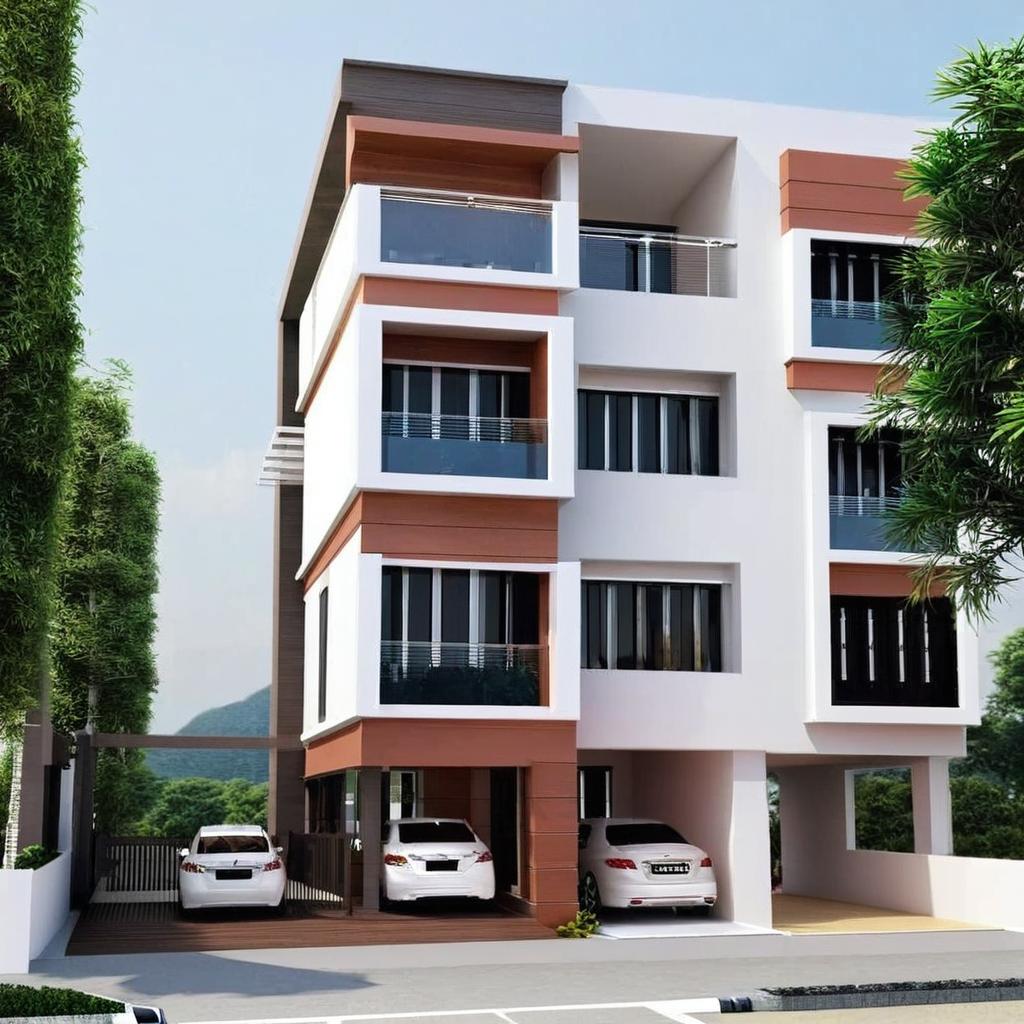Stunning Modern Two-Story Architectural Design: A Blend of Styles