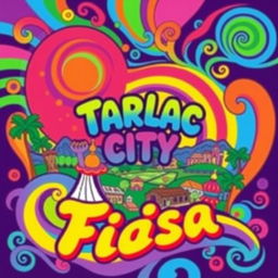 A vibrant and colorful poster design for the Tarlac City Fiesta, also known as the Kaisa Festival