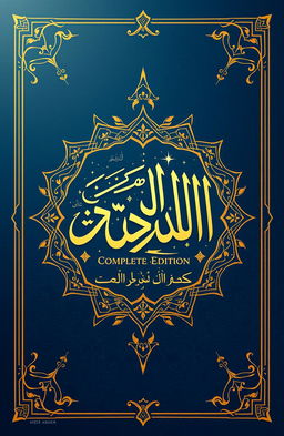A digital cover design for a comprehensive Islamic ebook, featuring a beautiful blend of traditional Islamic art and modern design elements