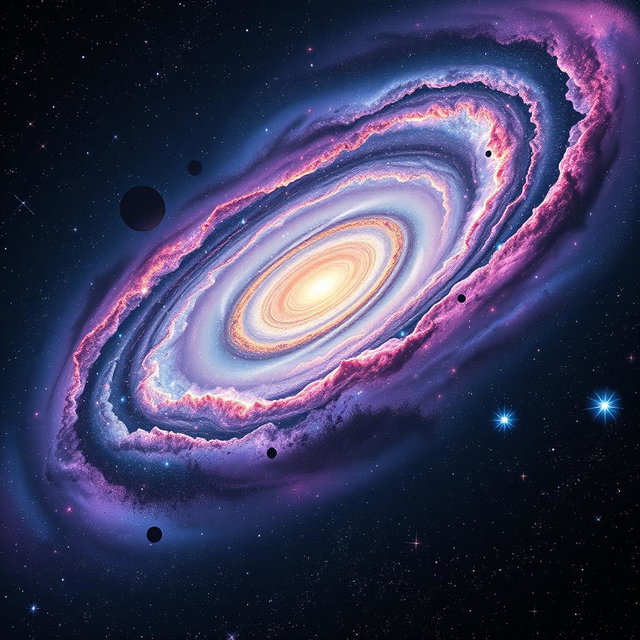 A breathtaking depiction of the observable universe as envisioned by scientists, showcasing an intricate and vast expanse of galaxies, nebulae, and cosmic phenomena