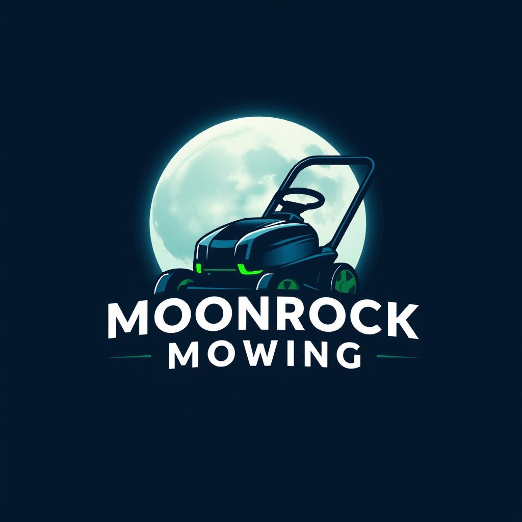 A striking logo design that features a large, glowing moon as its centerpiece, radiating a calming light