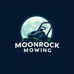 A striking logo design that features a large, glowing moon as its centerpiece, radiating a calming light