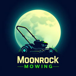 A striking logo design that features a large, glowing moon as its centerpiece, radiating a calming light