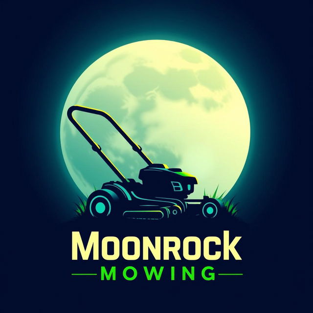 A striking logo design that features a large, glowing moon as its centerpiece, radiating a calming light