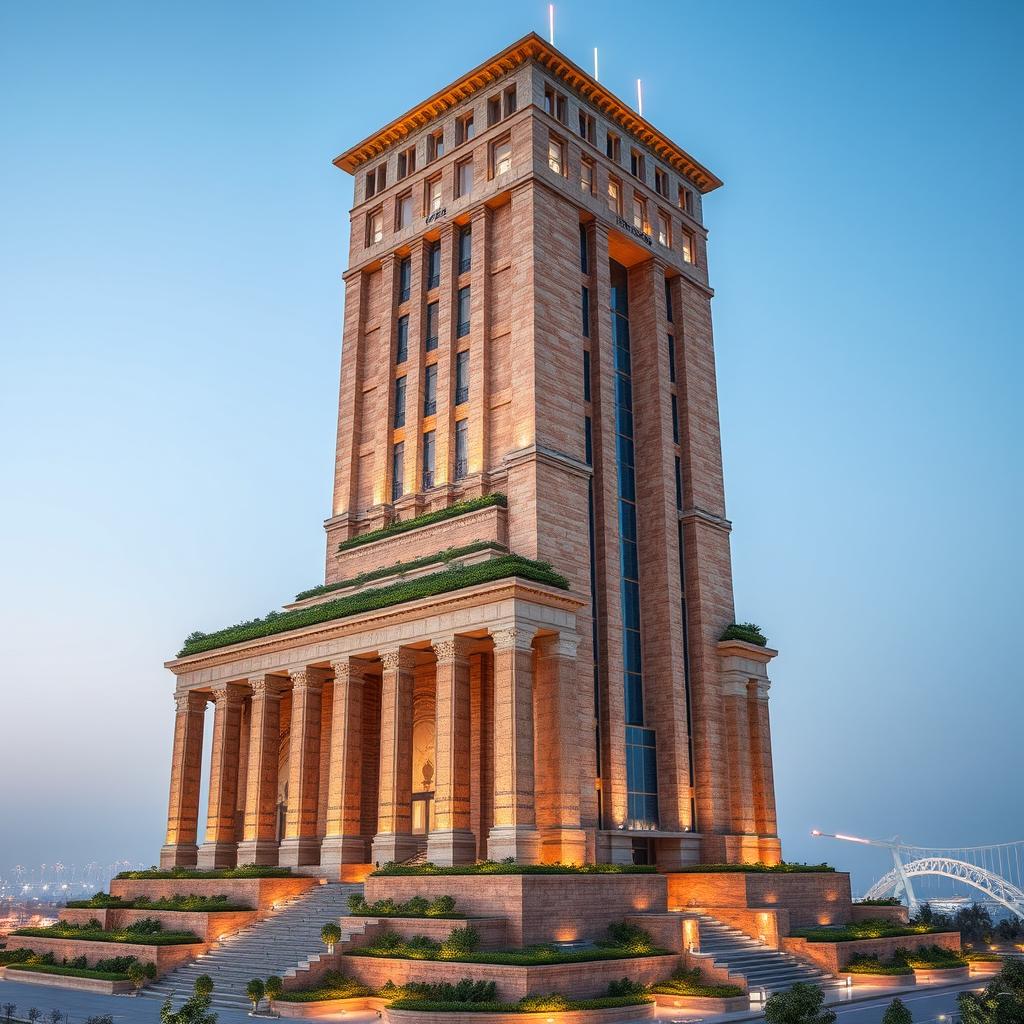 A 20-story tower that blends ancient Achaemenid architecture and modern design