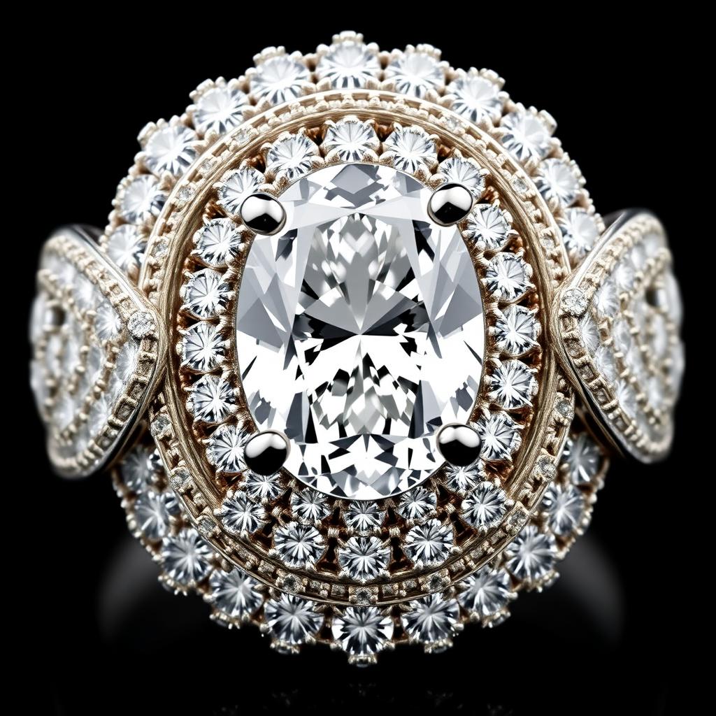 Luxurious 1 Carat Oval-Cut Diamond Ring