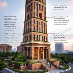 A 20-story tower with a design inspired by Chogha Zanbil and modern architecture