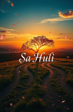 A visually striking scene depicting a love triangle with an air of tragedy surrounding it