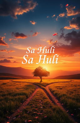 A visually striking scene depicting a love triangle with an air of tragedy surrounding it