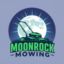 A stylish logo design featuring a large, radiant moon as the focal point, emitting a gentle glow