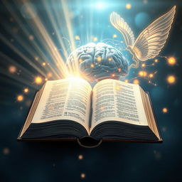 An artistic depiction that beautifully illustrates the intersection of neuroscience and spirituality through a biblical lens