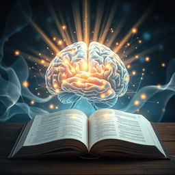 An artistic depiction that beautifully illustrates the intersection of neuroscience and spirituality through a biblical lens