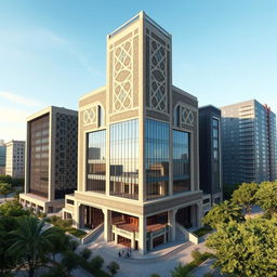 A 20-story tower combining the revolutionary architecture of the Qajar era in Iran with modern architectural styles