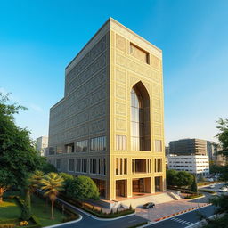 A 20-story tower combining the revolutionary architecture of the Qajar era in Iran with modern architectural styles