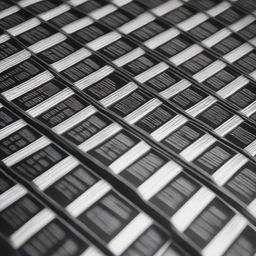 A wide metal shelf lined with rows of new, shiny car batteries. The batteries are neatly arranged by size and type, each tagged with its specifications.