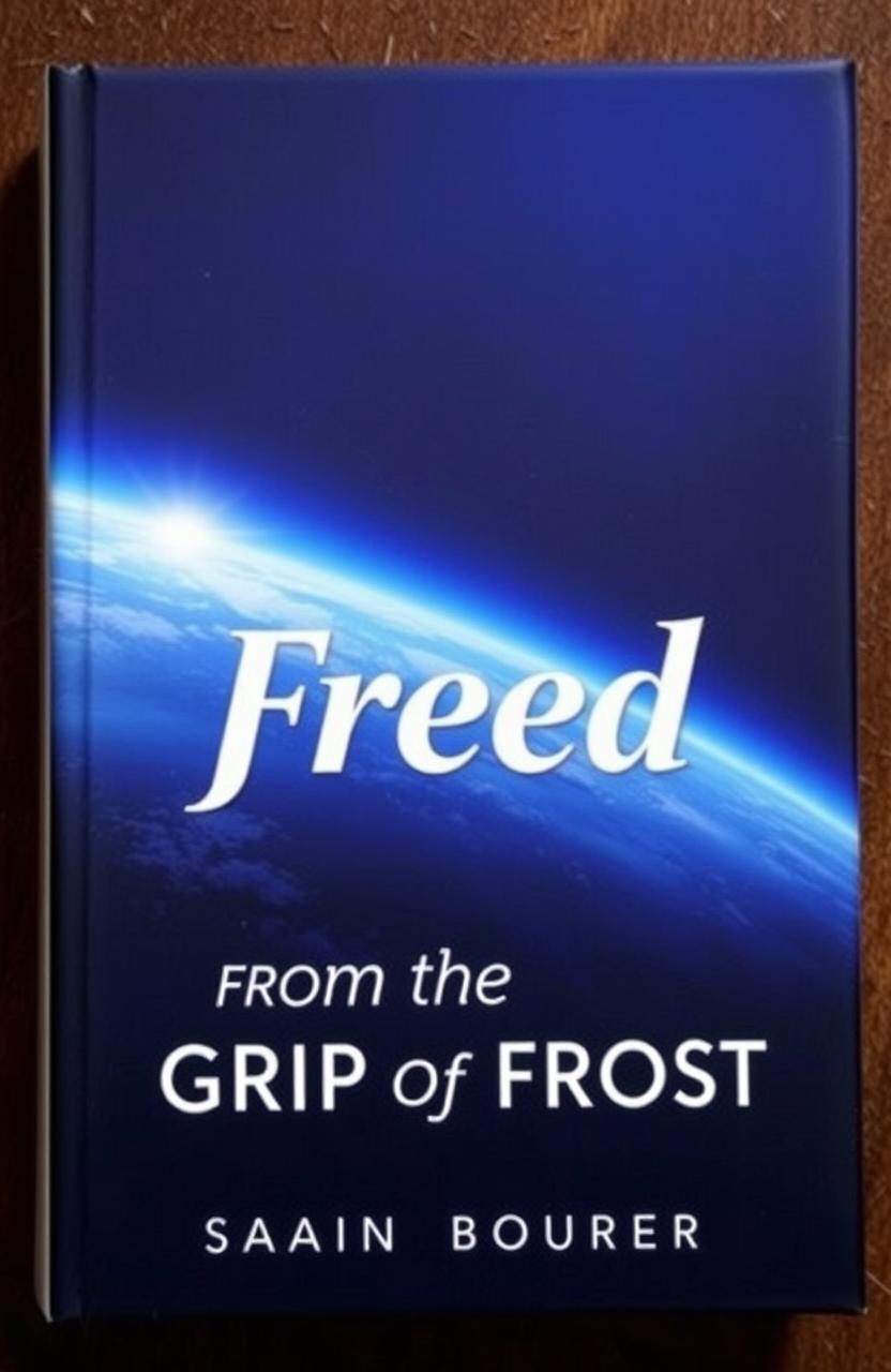 A captivating book cover featuring a stunning image of Earth taken from space, showcasing the vibrant blue planet with its delicate atmosphere visible