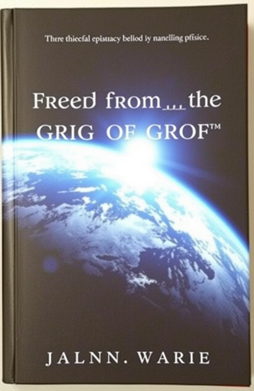 A stunning book cover featuring a detailed image of Earth as seen from space, with a focus on the planet's atmosphere, showcasing its vibrant blues and whites
