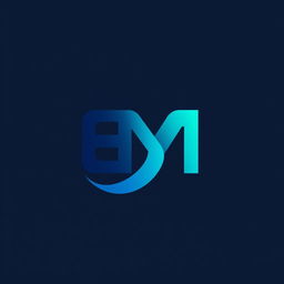 A sleek and modern logo design featuring the letters 'E' and 'M' intertwined elegantly