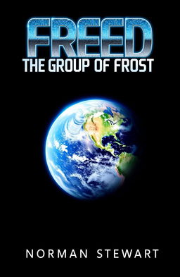 A stunning book cover design featuring a detailed, vibrant image of Earth as seen from space, showcasing the planet's atmosphere with a blue glow