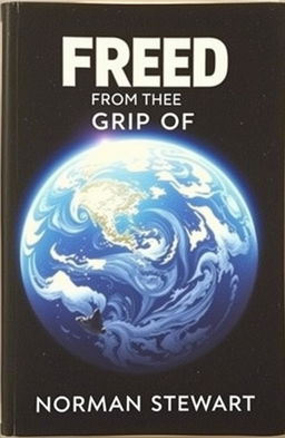 A captivating book cover featuring a stunning image of Earth from space, showcasing its vibrant blue oceans and swirling white clouds, with a clear view of Earth's atmosphere