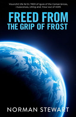 A captivating book cover featuring a stunning image of Earth as seen from space, showcasing its vibrant atmosphere with beautiful blues and whites
