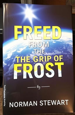 A captivating book cover featuring a stunning image of Earth as seen from space, showcasing its vibrant atmosphere with beautiful blues and whites