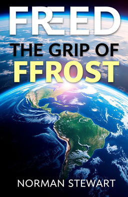 A captivating book cover design featuring a stunning image of Earth, showcasing its vibrant blue oceans and green landmasses with NASA-style detailing, emphasizing the planet's atmosphere with beautiful layers of clouds and a glowing horizon