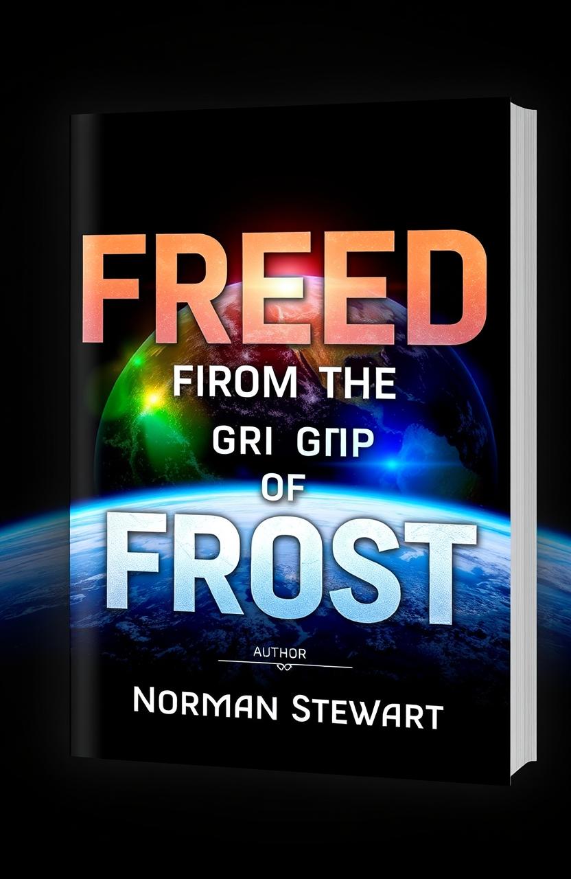 A visually striking book cover featuring a stunning image of Earth, showcasing the vibrant colors of its atmosphere as seen from space