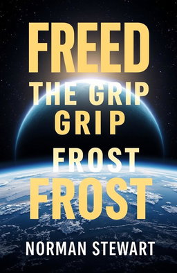 A stunning book cover portraying a beautiful view of Earth from space, showcasing the delicate layers of Earth's atmosphere with a crisp, starry background