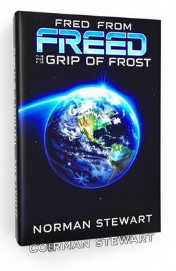 A visually striking book cover featuring a detailed depiction of Earth seen from space, showcasing the vibrant blue planet surrounded by a translucent layer of its atmosphere