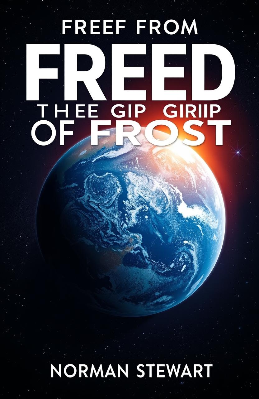 A visually striking book cover featuring a detailed image of Earth as seen from space, highlighting the planet's atmosphere with rich colors and textures