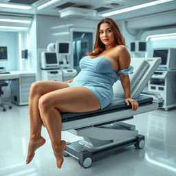 A full-body image of a beautiful 48-year-old MILF woman with Venezuelan features