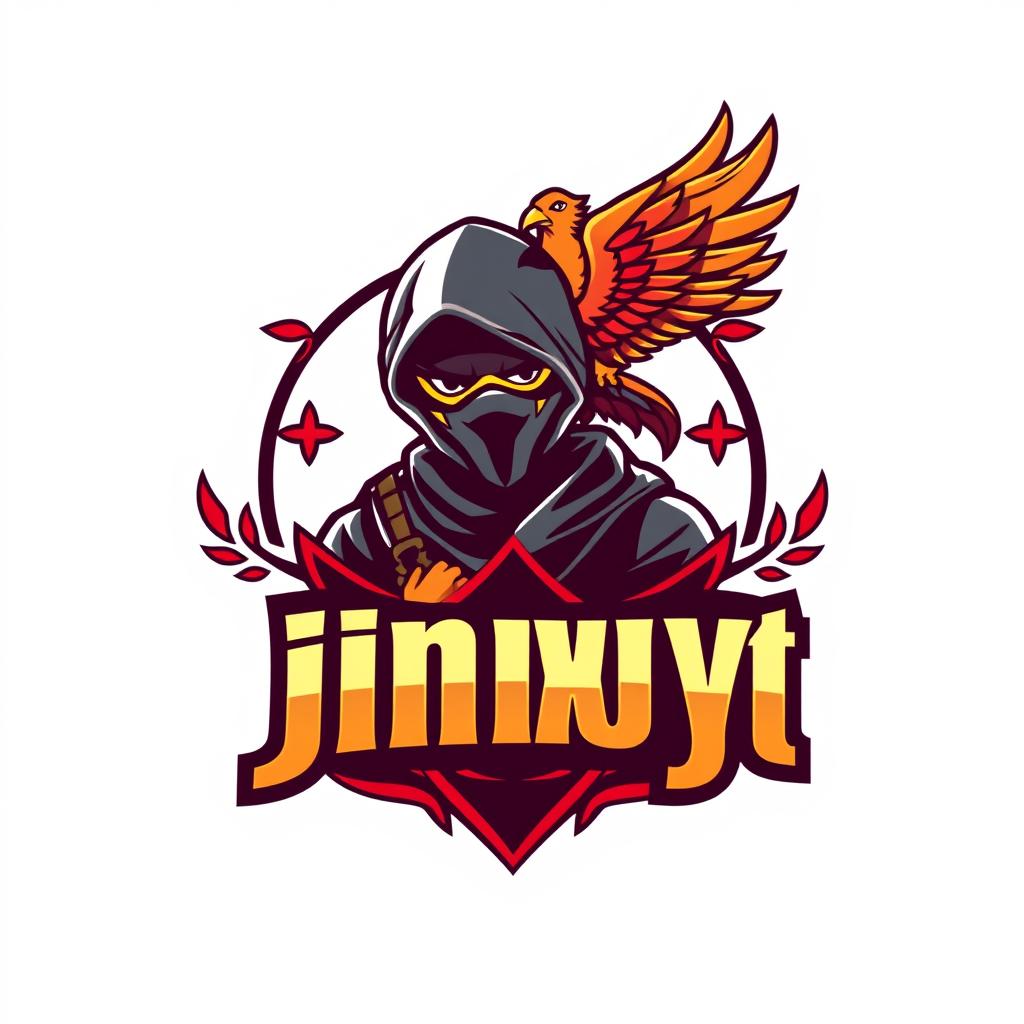 A logo inspired by the game Call of Duty featuring the name 'jinxyt' prominently displayed in large, beautiful font underneath