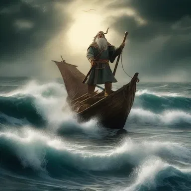 According to the legend, the gods sent an aegir wave to punish the people for their sins.