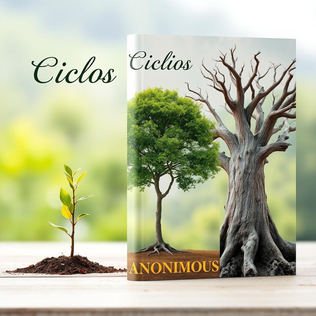 A visually striking book cover for the title "Ciclos" by the author "ANONIMOUS"