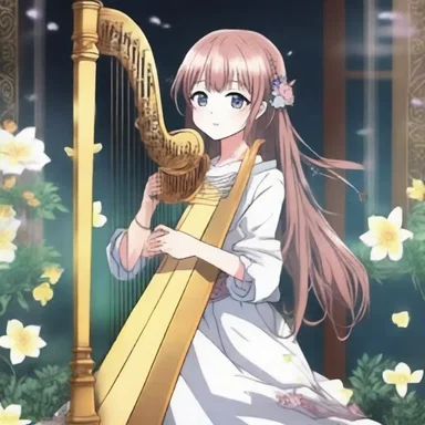 The protagonist in the anime series possessed an aeolian harp, using its beautiful music to heal others.