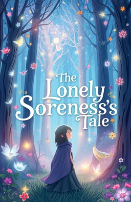 A whimsical book cover design for a fanfic titled 'The Lonely Soreness's Tale'