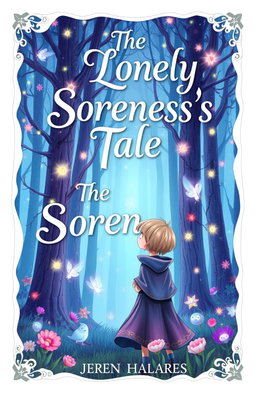 A whimsical book cover design for a fanfic titled 'The Lonely Soreness's Tale'